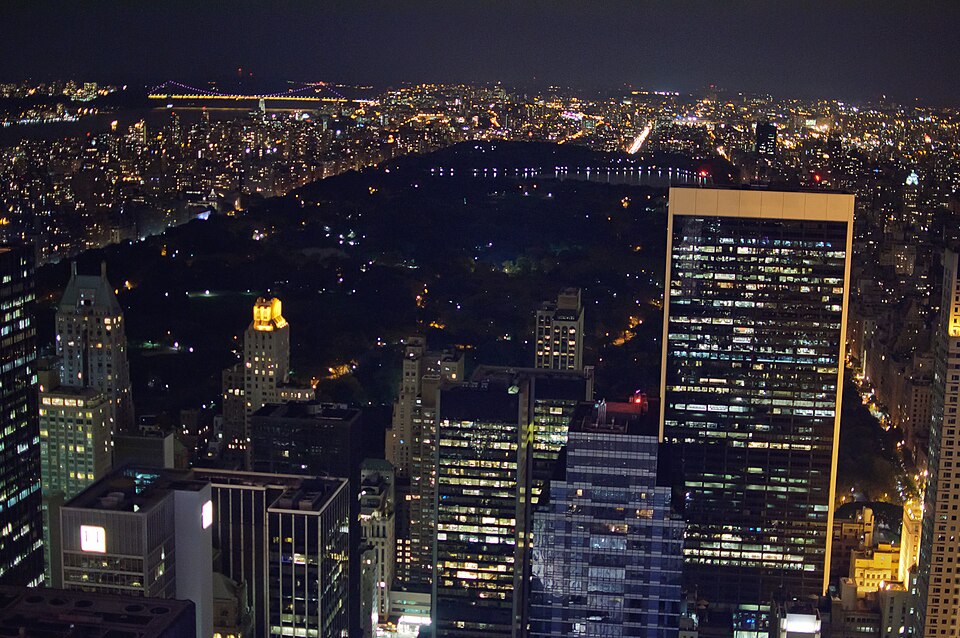The Top of the Rock, which occupies Floors 67, 69, and 70 at 30 Rockefeller Center, is an observatio