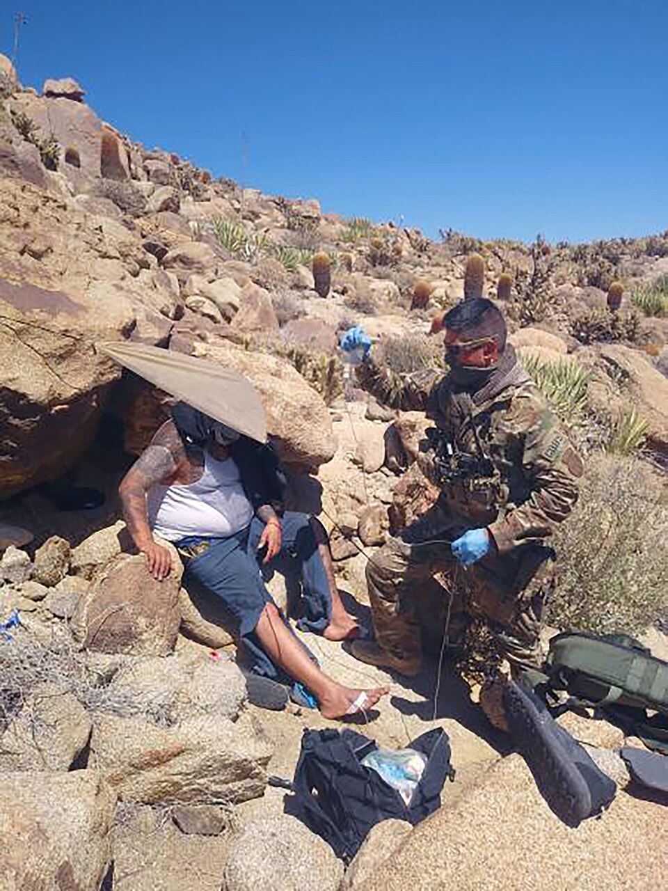 JACUMBA, Calif. – U.S. Border Patrol agents from the El Centro Sector aided a man abandoned in the m