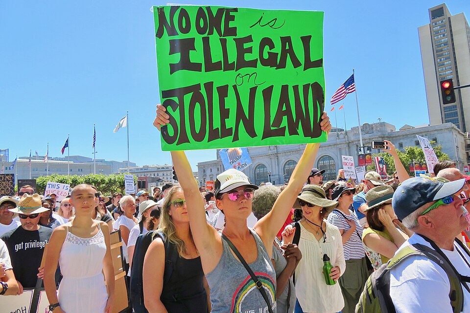 Thousands of people gathered in San Francisco for “Families Belong Together”, a protest against the 