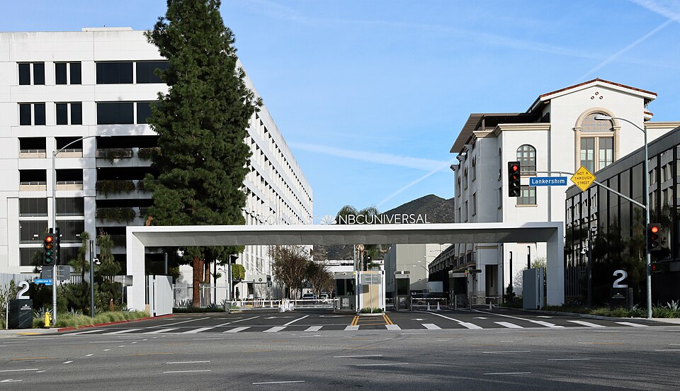 Gate 2 at the Universal Studios Lot, as it appears when closed on the weekends.  Photographed by use