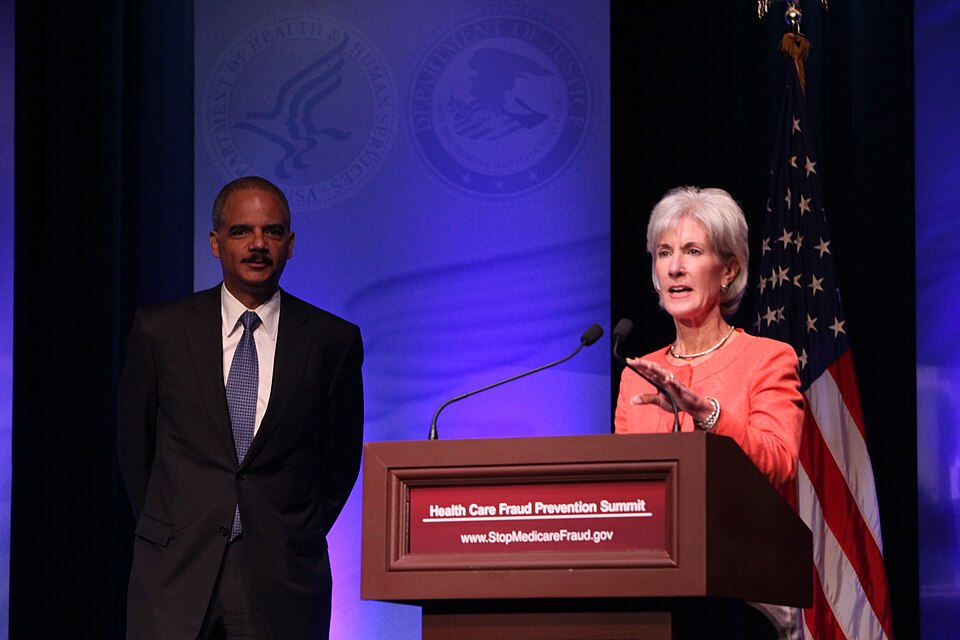 Health and Human Services Secretary Kathleen Sebelius delivers opening remarks at the Los Angeles He
