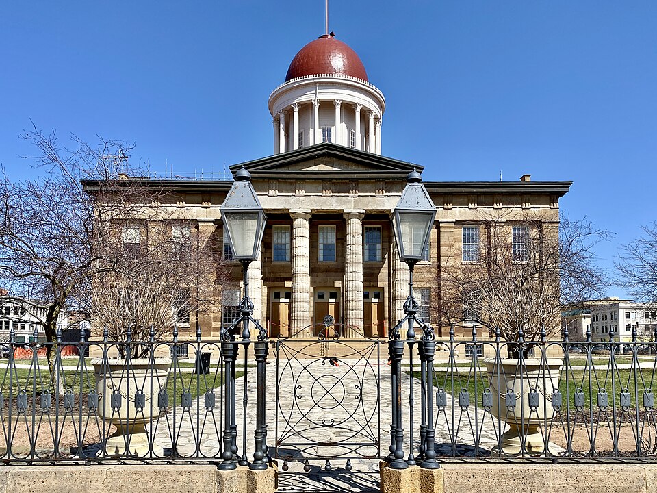 Originally built in 1837-1840, this Greek Revival-style building was designed by John Francis Rague,