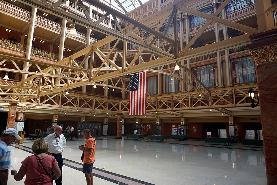 The interior of the Federal Building during Doors Open Milwaukee 2023 in Milwaukee, Wisconsin (Unite