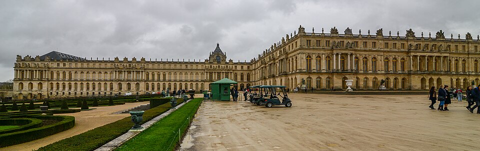 The Palace of Versailles, or simply Versailles, is a royal château in Versailles in the Île-de-Franc