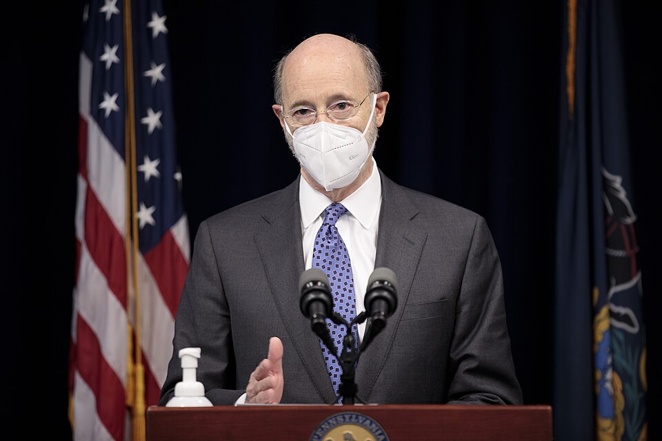 Pennsylvania Governor Tom Wolf answers questions from the press.  As the General Assembly convenes f